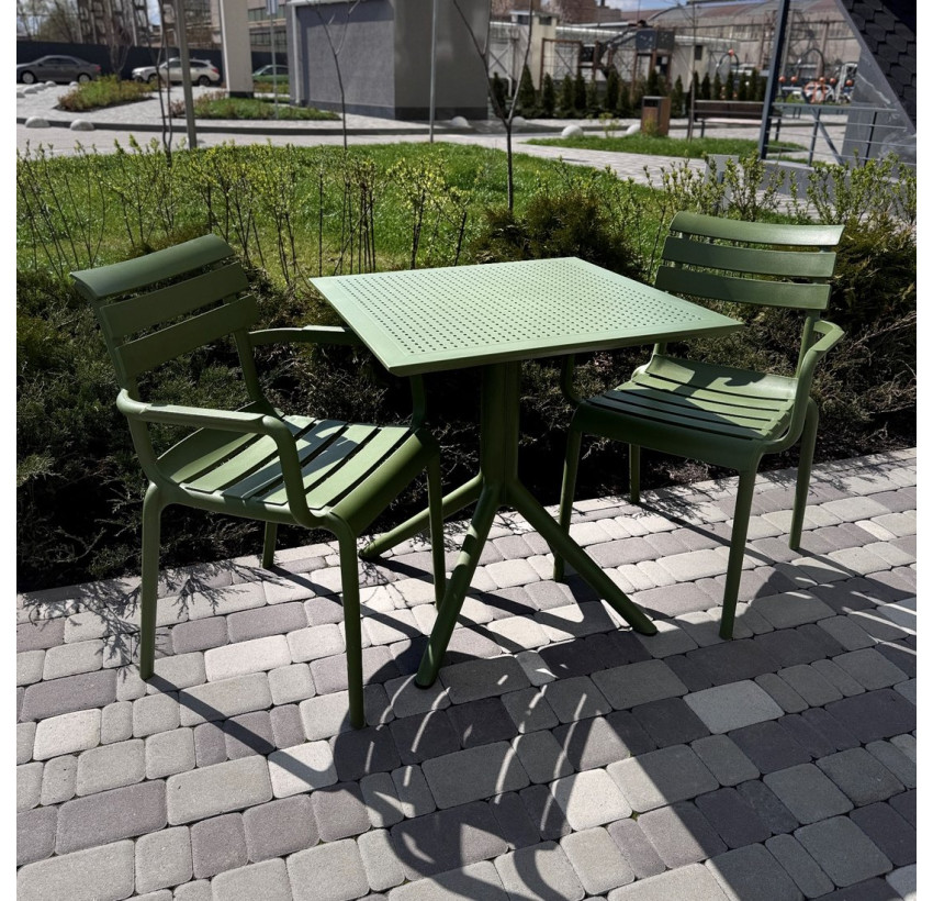 Комплект меблів для кафе Siesta Paris with Sky 70 Olive Green