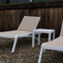 Комплект 2 шезлонга Siesta Pacific + Стол Siesta Ocean Side Table - White Taupe