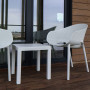 Комплект 2 стула Siesta Sky Pro + Стол Siesta Ocean Side Table - White