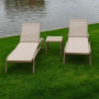 Комплект 2 шезлонга Siesta Pacific + Стол Siesta Ocean Side Table - Taupe