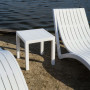 Комплект 2 шезлонга Siesta Slim + Стол Siesta Ocean Side Table - White