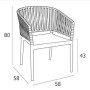 Стул Siesta Portofino Armchair Marsala
