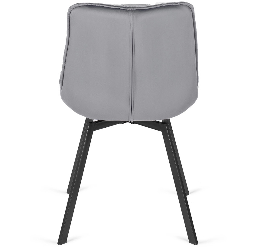 Стул поворотный MARCO Серый велюр