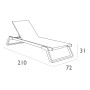 Комплект 2 шезлонга Siesta Tropic + Стол Siesta Ocean Side Table - White Taupe