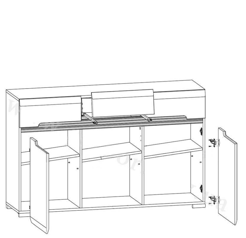 Комод KOM3D3S/8/15 Ацтека
