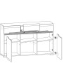Комод KOM3D3S/8/15 Ацтека