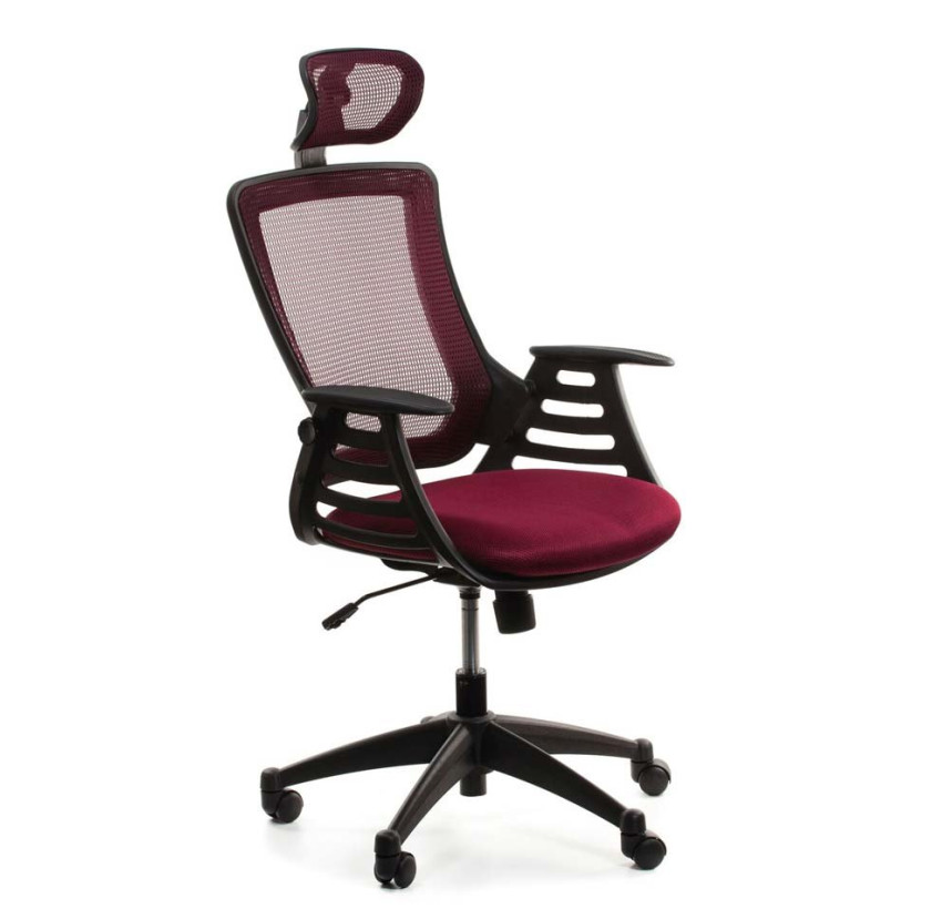 Комп`'ютерне крісло MERANO headrest (Bordeaux)