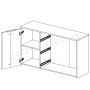 AVANTI Комод 1D3S VMV Holding