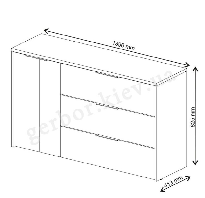 AVANTI Комод 1D3S VMV Holding