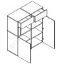 ЛАЙН Тумба REG2D2S Гербор