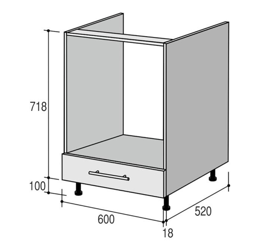 МНД 60*82 кухня Руна (ДСП)