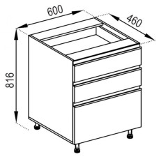 Н60Ш (2+1) LUX кухня Софи