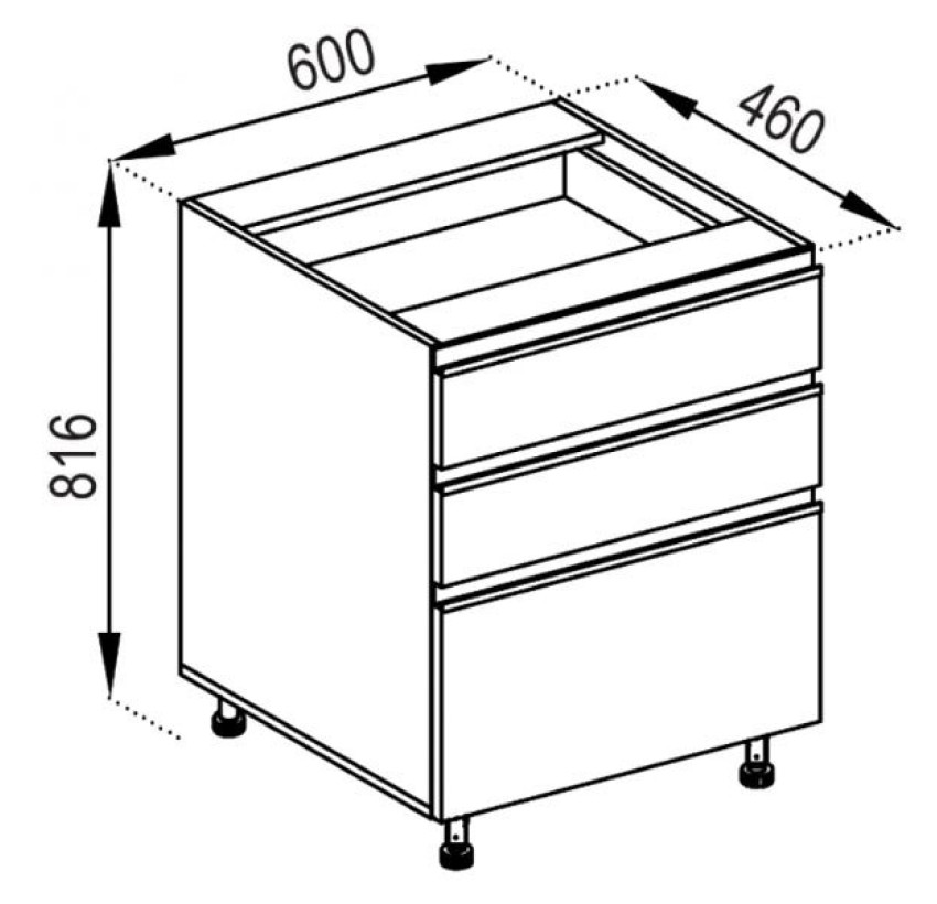 Н60Ш (2+1) LUX кухня Софи