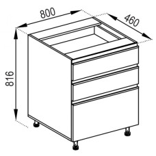 Н80Ш (2+1) кухня Софі