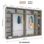 Шафа купе Віват В 346 (220х60х340)