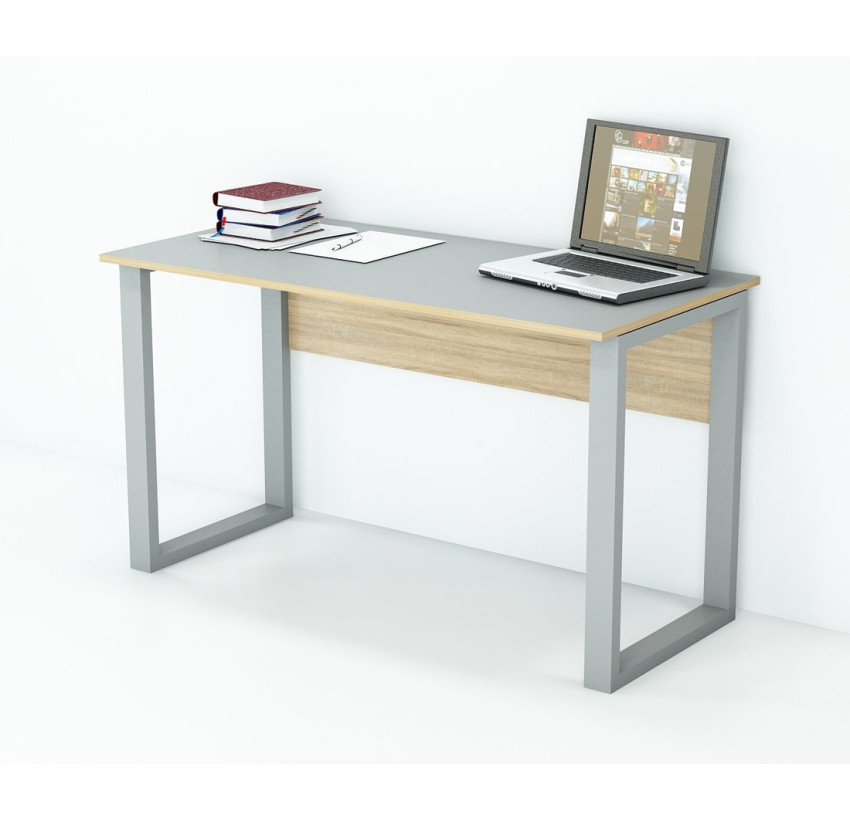 Офисный стол лофт БП-1Т (600x1000x750) Серый/Дуб Сонома Гамма стиль (V4491)