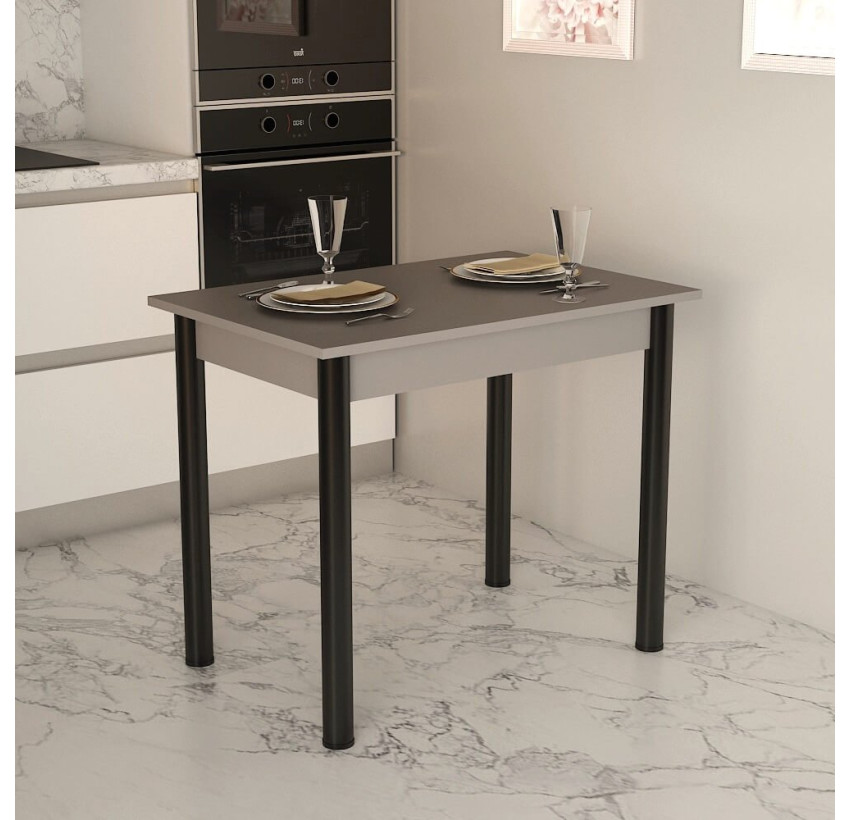 Кухонный стол 'Модерн' Серая лава (900x600x730) Дуб Аппалачи Гамма стиль