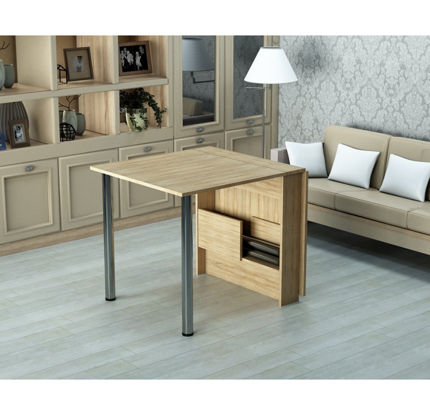 Кухонний стіл-книжка 'Святковий' Дуб Сонома (1515x800x730) Дуб Сонома Гамма стиль