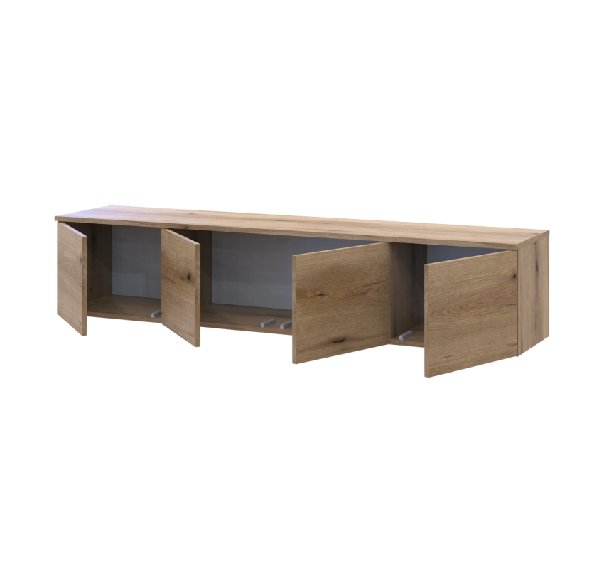 Тумба ТВ Doros Левия Дуб Эвок 4Д 160х35х33 (41516094)