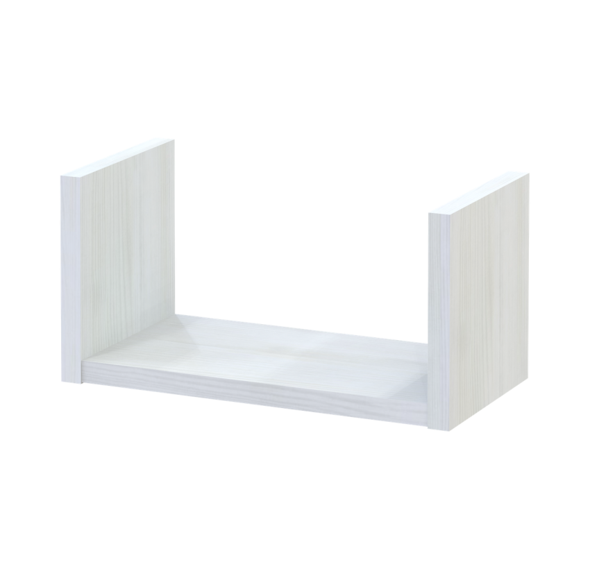 Комплект полиць Doros Філ Біле дерево 3 шт 30/45/60х15х15 (41516098)