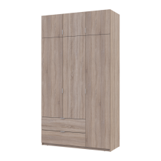 Розпашна Шафа для одягу Doros Лукас Дуб Сонома 3ДСП 135х50х240 (80737803)