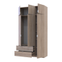 Розпашна Шафа для одягу Doros Лукас Дуб Сонома 3ДСП 135х50х240 (80737803)