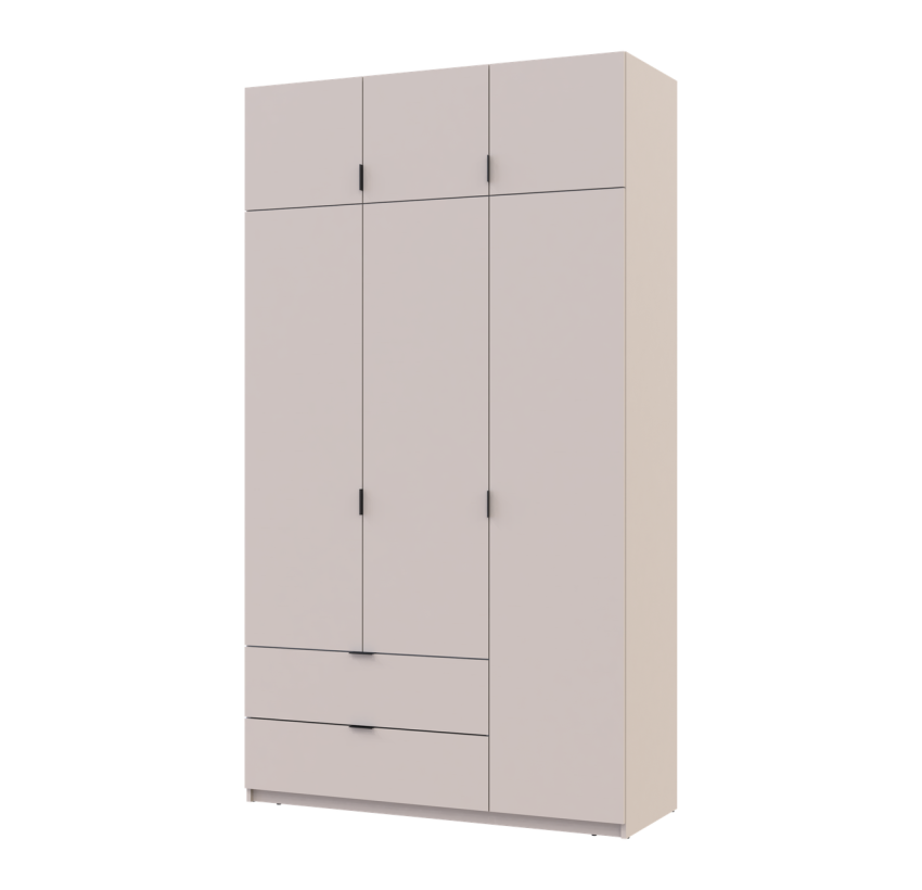 Распашный Шкаф для одежды Doros Лукас Кашемир 3ДСП 135х50х240 (80737802)