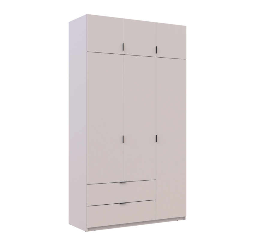 Распашный Шкаф для одежды Doros Лукас Кашемир 3ДСП 135х50х240 (80737802)