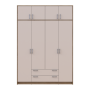 Антресоль Doros Ронді Дуб Артізан/Кашемір 4 ДСП 160х52х41 (80737833)