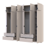Розпашна Шафа для одягу Doros Лукас Кашемір 3+3 ДСП 270х50х240 (42005116)