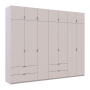 Розпашна Шафа для одягу Doros Лукас Кашемір 3+4 ДСП 295х50х240 (42005124)