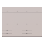 Розпашна Шафа для одягу Doros Лукас Кашемір 4+4 ДСП 320х50х240 (42005128)
