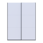 Шкаф-купе Doros G-Caiser Графит/Белый 2 ДСП / 3 части 180х60х240 (44900262)