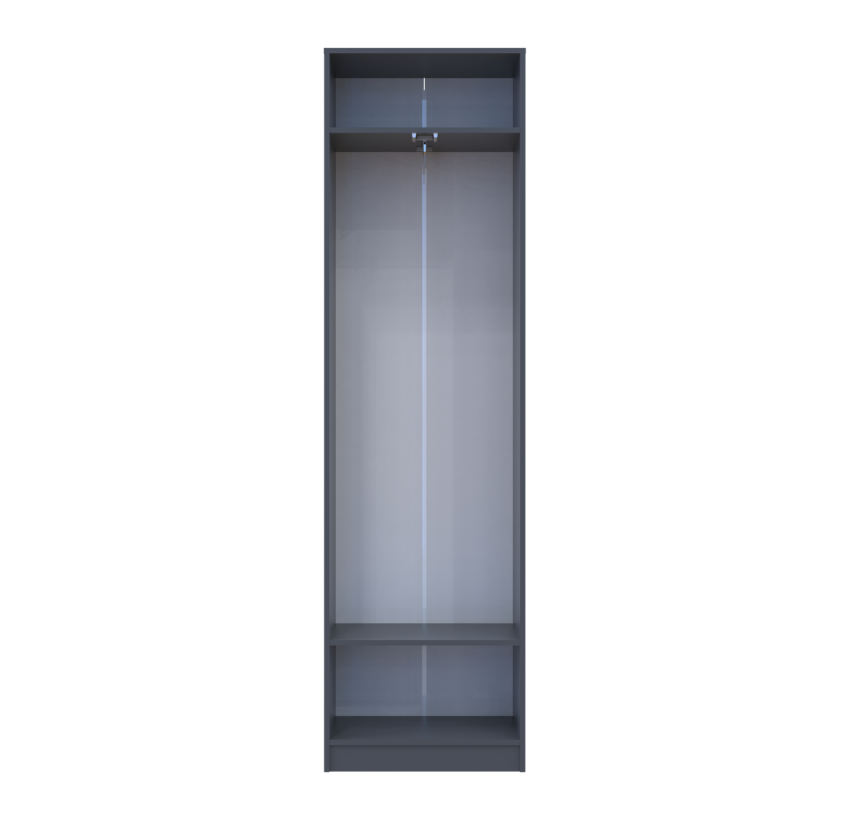 Шафа для одягу Doros Сола Графіт/Сірий ДСП 60х40х215 (44900341)