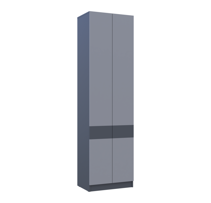 Шафа для одягу Doros Сола Графіт/Сірий ДСП 60х40х215 (44900341)