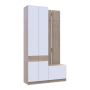 Передпокій Doros Сола 1+3 Doros Дуб Сонома/Білий ДСП 120х40х215 (42005149)