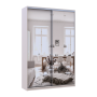 Шкаф купе Doros Сити Лайт Кашемир 2 Зеркала 150х45х225 (80736362)