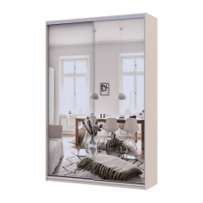 Шафа купе Doros Сіті Лайт Кашемір 2 Дзеркала 150х45х225 (80736362)