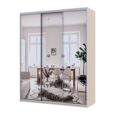 Шафа купе Doros Сіті Лайт Кашемір 3 Дзеркала 180х60х225 (80736374)