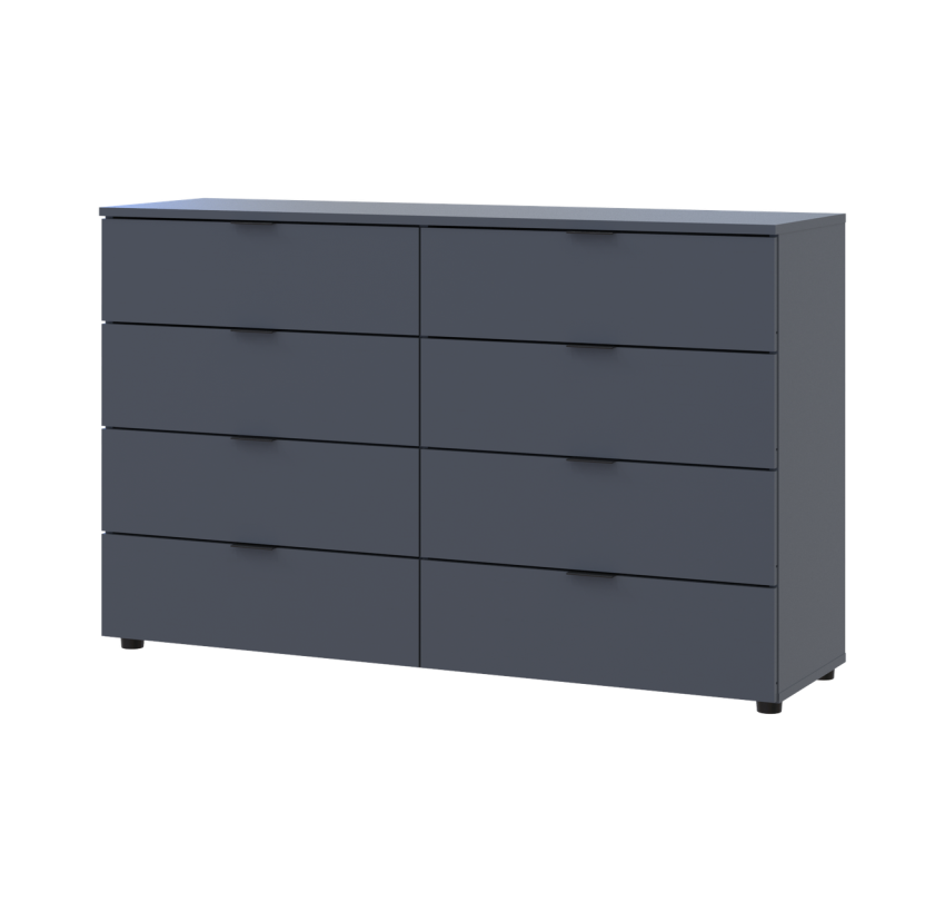 Комод Doros Рон 8 Графит 8 Ящик 130х38х81 (41516173)