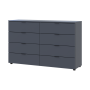 Комод Doros Рон 8 Графит 8 Ящик 130х38х81 (41516173)
