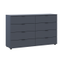 Комод Doros Рон 8 Графит 8 Ящик 130х38х81 (41516173)