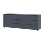 Комод Doros Рон 9 Графіт 6 Шухлядок 160х38х62 (41516176)