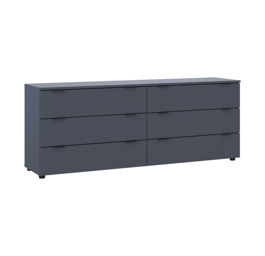 Комод Doros Рон 9 Графіт 6 Шухлядок 160х38х62 (41516176)