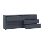 Комод Doros Рон 9 Графит 6 Ящик 160х38х62 (41516176)