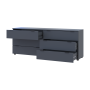 Комод Doros Рон 9 Графит 6 Ящик 160х38х62 (41516176)