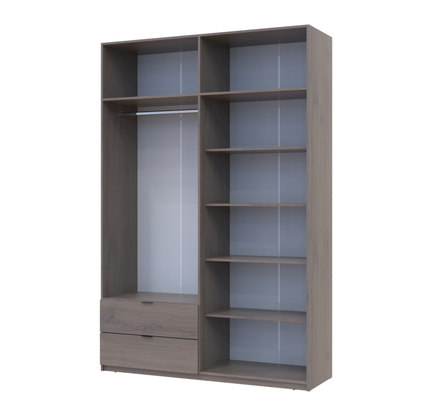 Распашной Шкаф для одежды Doros Лукас Канноло/Канноло 160х50х240 (44900366)