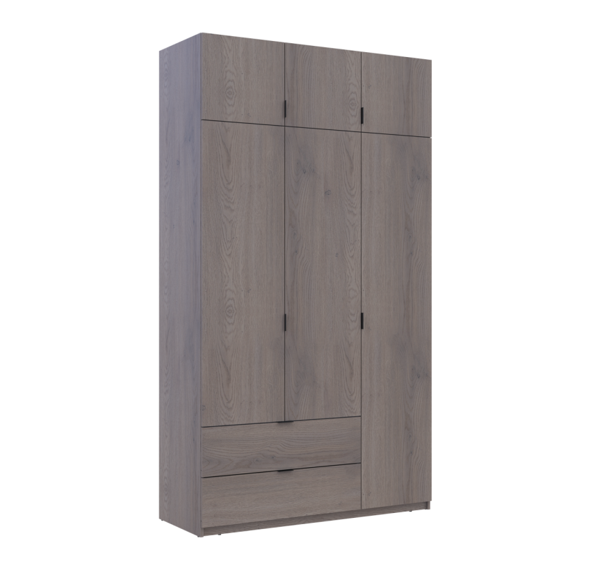 Розпашна Шафа для одягу Doros Лукас Канноло/Канноло 3 ДСП 135х50х240 (44900369)