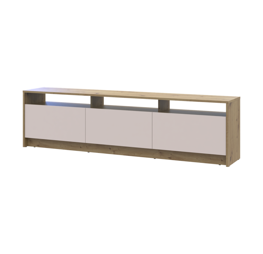 Тумба ТВ Doros U3 Дуб Артизан/Кашемир ДСП 180х33х43 (41516203)