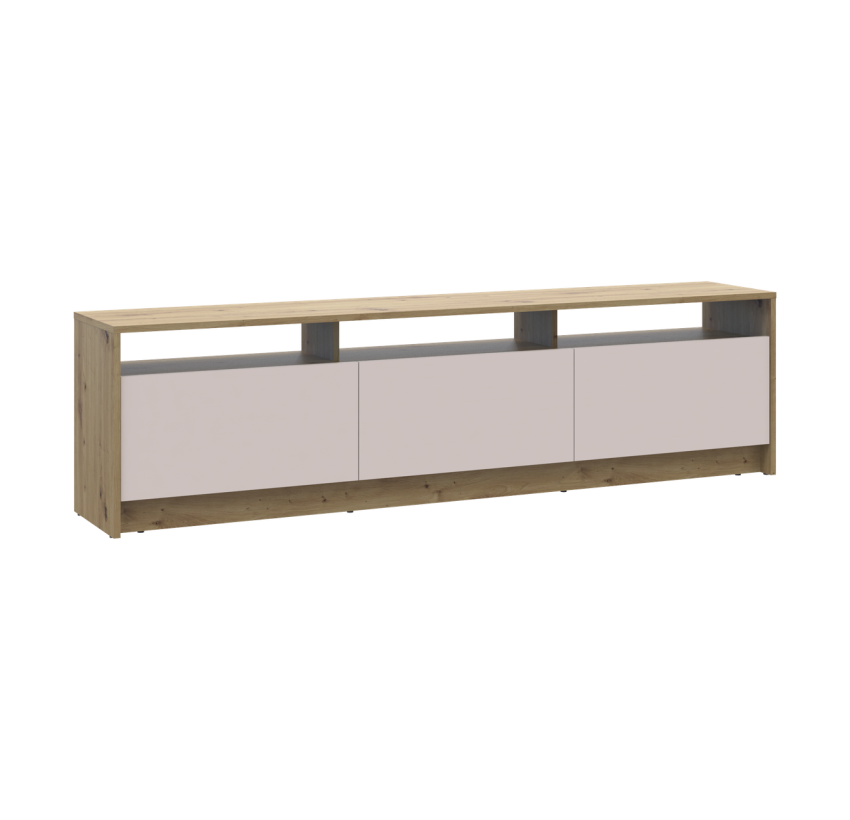 Тумба ТВ Doros U3 Дуб Артизан/Кашемир ДСП 180х33х43 (41516203)